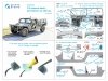 Quinta Studio QD35154 Humvee family 3D-Printed & coloured Interior on decal paper (ICM) 1/35